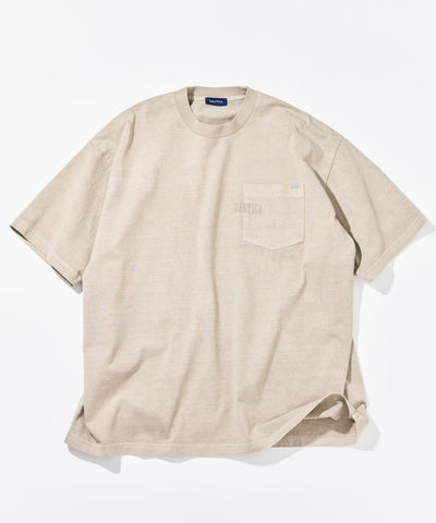 NAUTICA JP / 刷舊 口袋短袖T恤