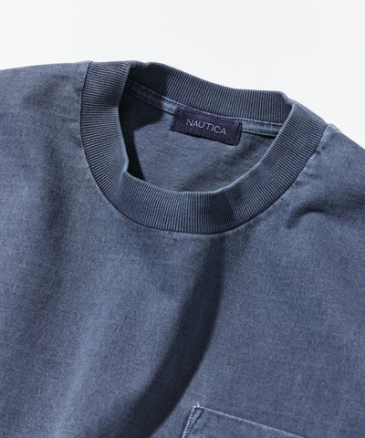 NAUTICA JP / 刷舊 口袋短袖T恤
