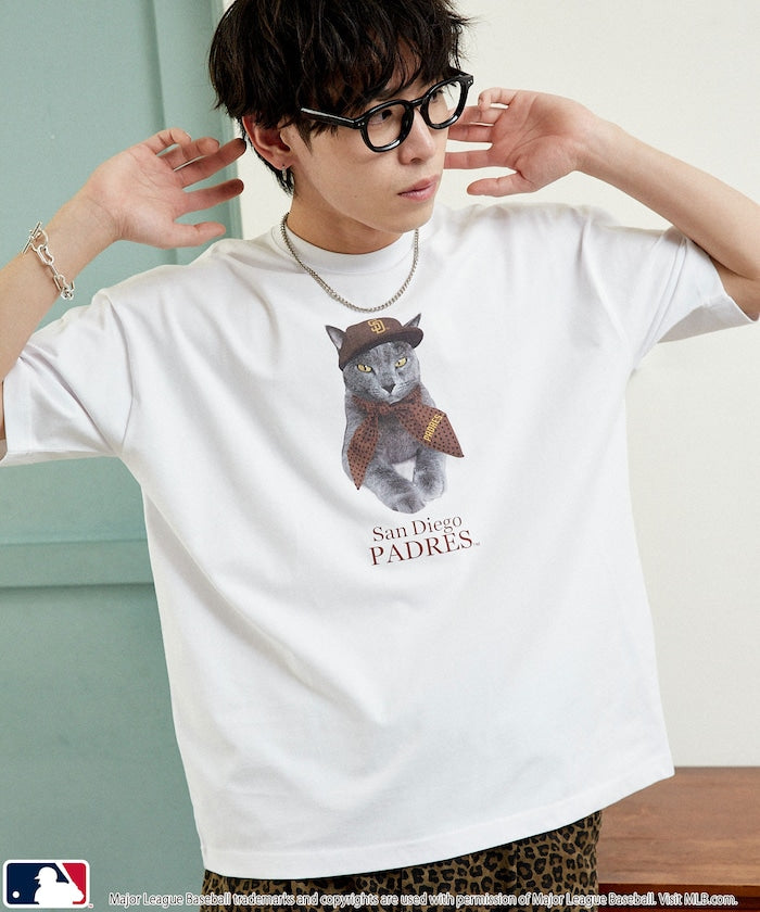 MLB x FREAK’S STORE 貓狗 短袖T恤