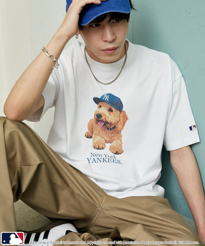 MLB x FREAK’S STORE 貓狗 短袖T恤