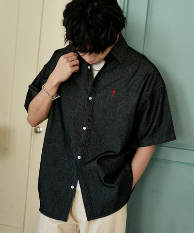 U.S. POLO ASSN. / 刺繡牛仔襯衫