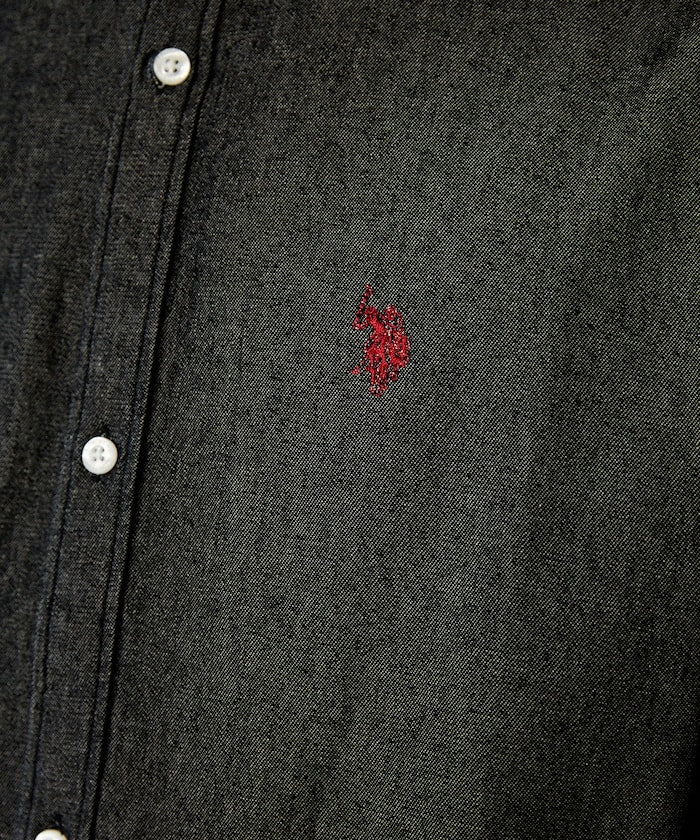 U.S. POLO ASSN. / 刺繡牛仔襯衫