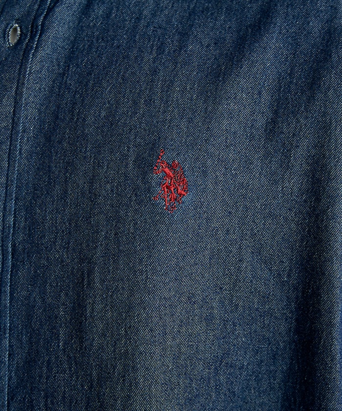 U.S. POLO ASSN. / 刺繡牛仔襯衫