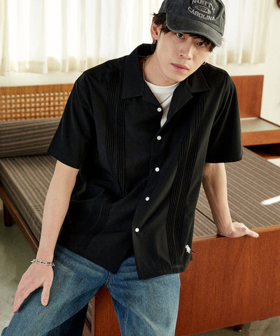 U.S. POLO ASSN. / 立體壓摺 短袖襯衫