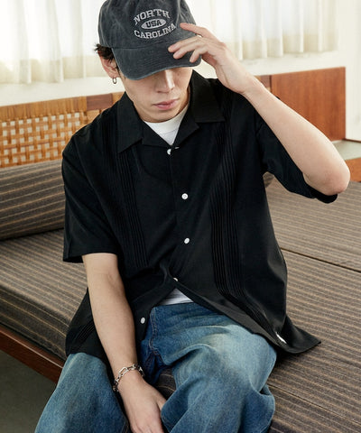 U.S. POLO ASSN. / 立體壓摺 短袖襯衫