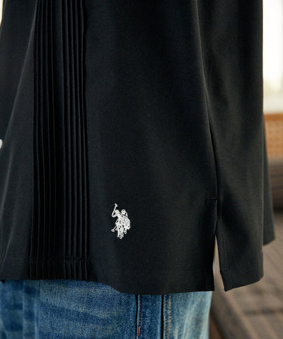 U.S. POLO ASSN. / 立體壓摺 短袖襯衫