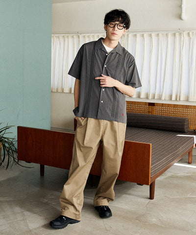 U.S. POLO ASSN. / 立體壓摺 短袖襯衫