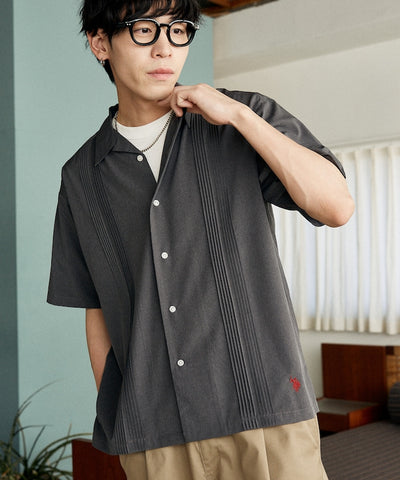 U.S. POLO ASSN. / 立體壓摺 短袖襯衫