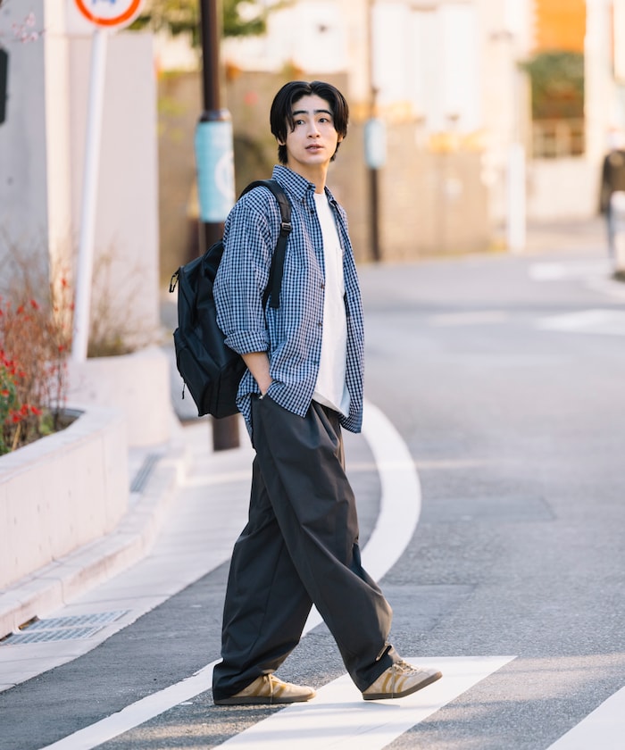 FREAK'S STORE / 雙褶斜紋布長褲