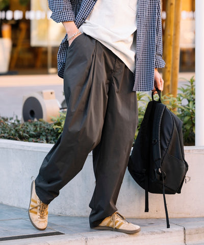 FREAK'S STORE / 雙褶斜紋布長褲