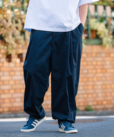 FREAK'S STORE / 雙褶斜紋布長褲