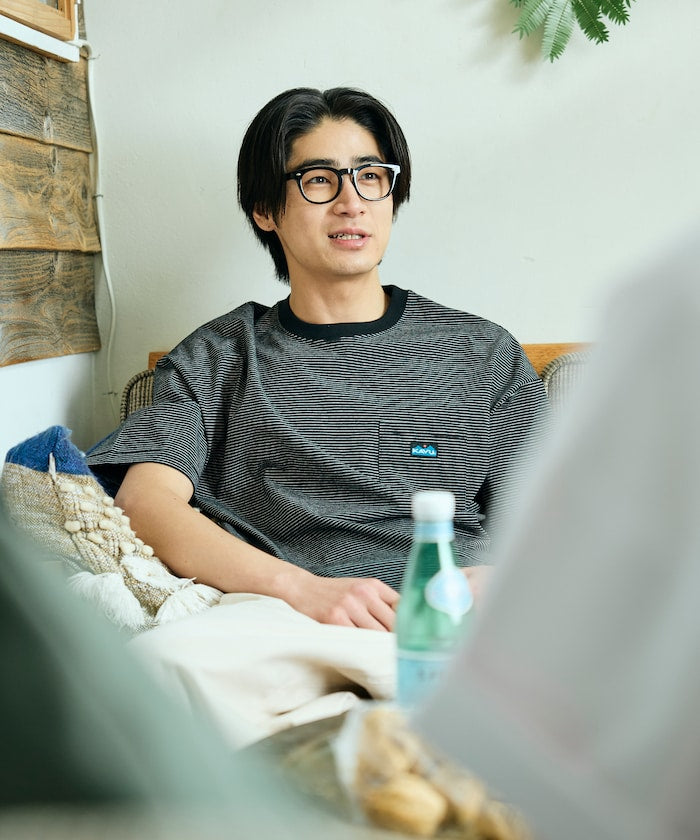 KAVU × FREAK'S STORE / 刺繡口袋短袖T恤