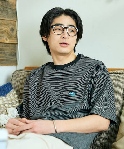 KAVU × FREAK'S STORE / 刺繡口袋短袖T恤