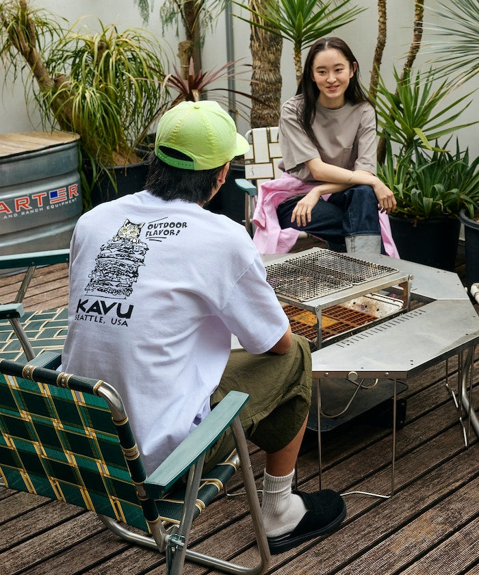 KAVU × FREAK'S STORE / 刺繡口袋短袖T恤