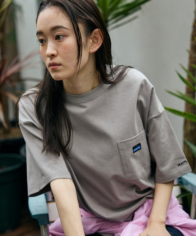 KAVU × FREAK'S STORE / 刺繡口袋短袖T恤