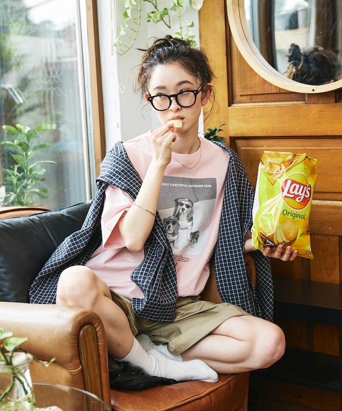 KAVU  × FREAK'S STORE / 狗狗攝影印花 短袖T恤