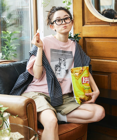KAVU  × FREAK'S STORE / 狗狗攝影印花 短袖T恤