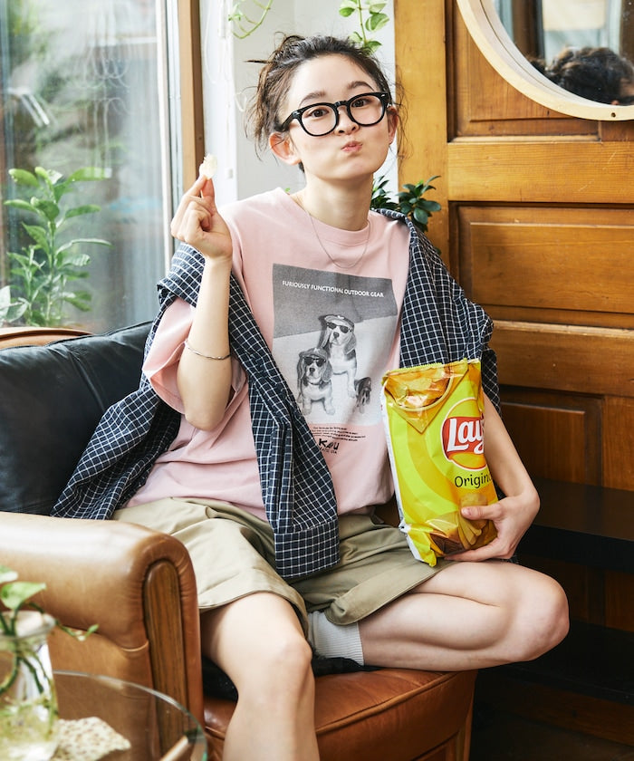 KAVU  × FREAK'S STORE / 狗狗攝影印花 短袖T恤