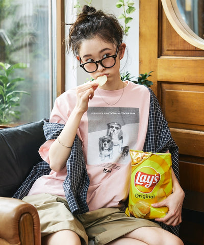 KAVU  × FREAK'S STORE / 狗狗攝影印花 短袖T恤