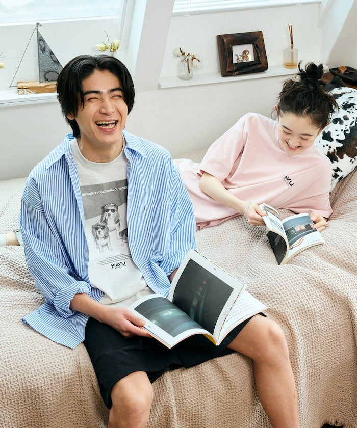 KAVU  × FREAK'S STORE / 狗狗攝影印花 短袖T恤