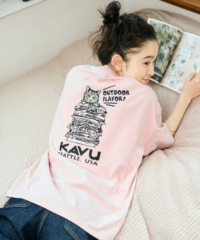KAVU  × FREAK'S STORE / 漢堡貓刺繡 短袖T恤