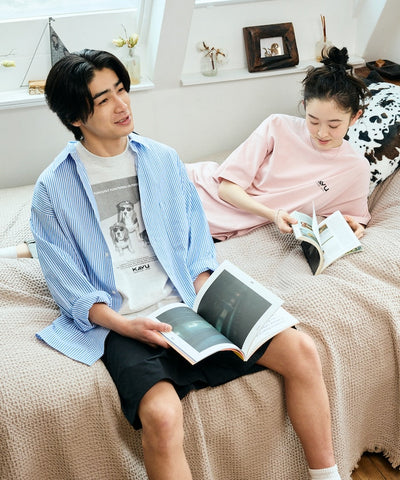 KAVU  × FREAK'S STORE / 漢堡貓刺繡 短袖T恤