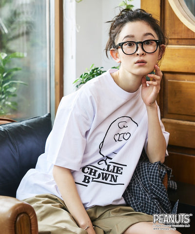 PEANUTS  x FREAK’S STORE / Heart Eye 圖案 短袖T恤