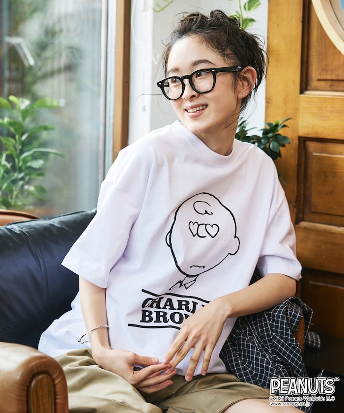 PEANUTS  x FREAK’S STORE / Heart Eye 圖案 短袖T恤