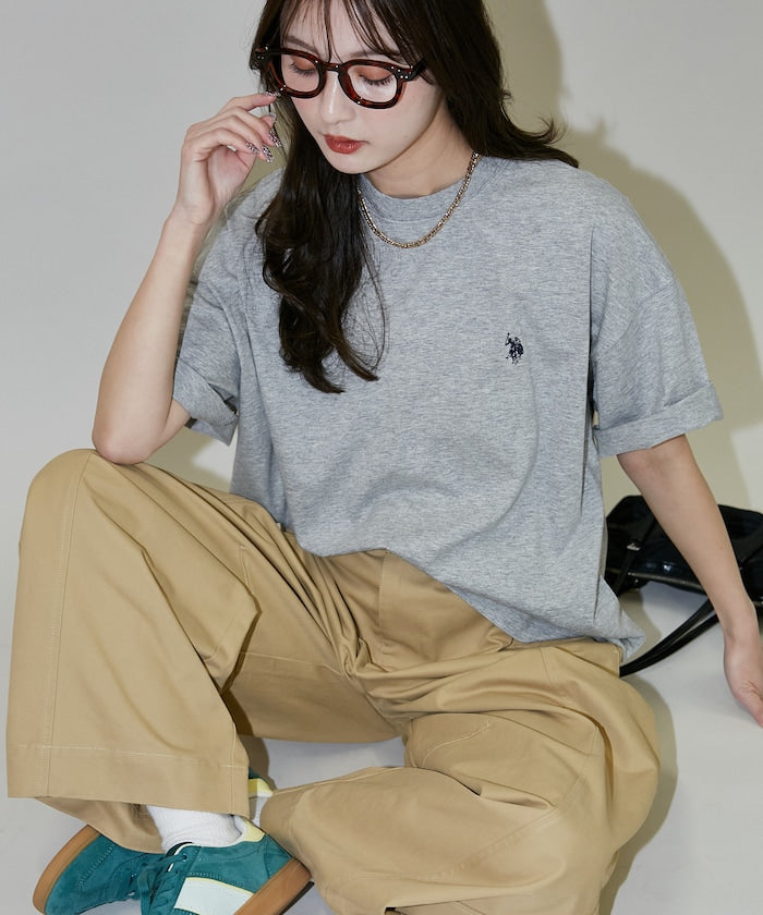U.S. POLO ASSN. / 刺繡小標 涼感 短袖Ｔ恤