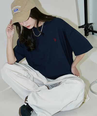 U.S. POLO ASSN. / 刺繡小標 涼感 短袖Ｔ恤
