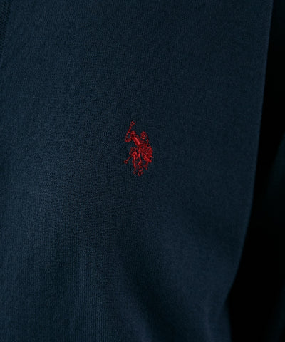 U.S. POLO ASSN. / 涼感 圓領針織開襟衫