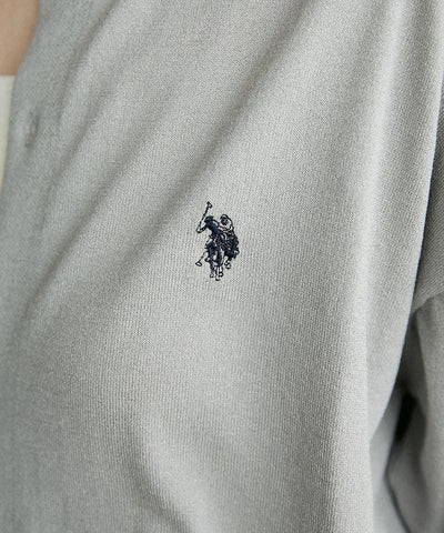 U.S. POLO ASSN. / 涼感 圓領針織開襟衫