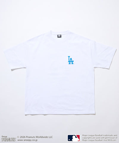 PEANUTS×MLB /  DODGERS 洛杉磯道奇 短袖T恤