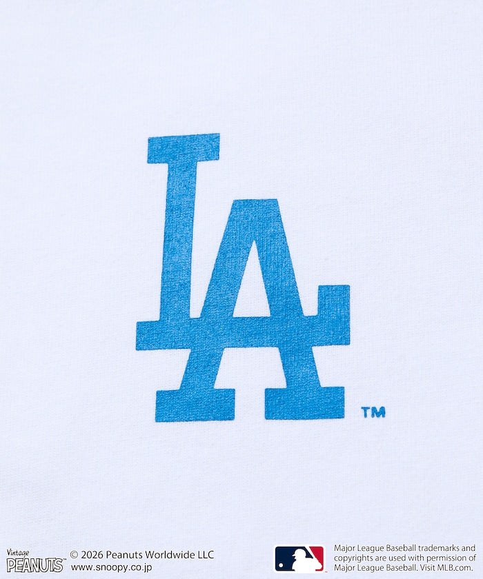 PEANUTS×MLB /  DODGERS 洛杉磯道奇 短袖T恤