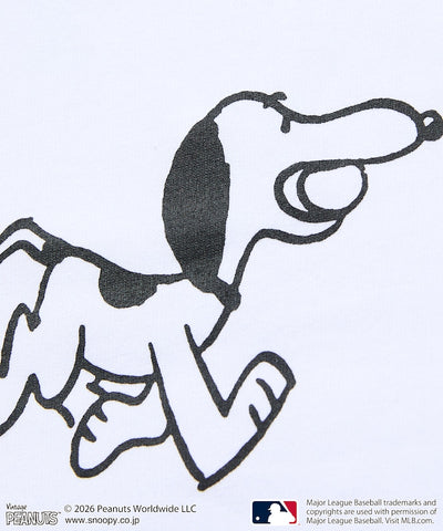 PEANUTS×MLB /  DODGERS 洛杉磯道奇 短袖T恤