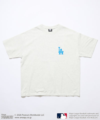 PEANUTS×MLB /  DODGERS 洛杉磯道奇 短袖T恤