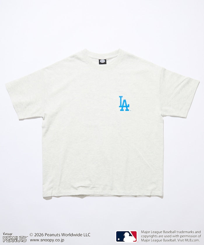 PEANUTS×MLB /  DODGERS 洛杉磯道奇 短袖T恤