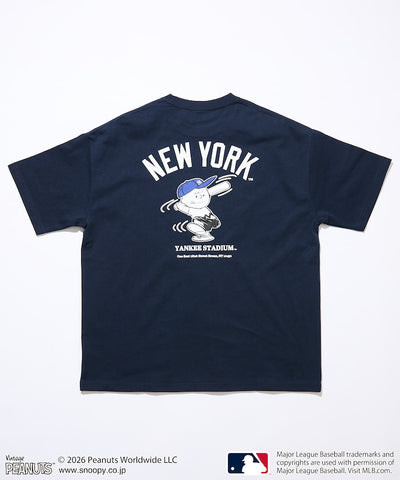 PEANUTS×MLB / YANKEES 紐約洋基 短袖T恤