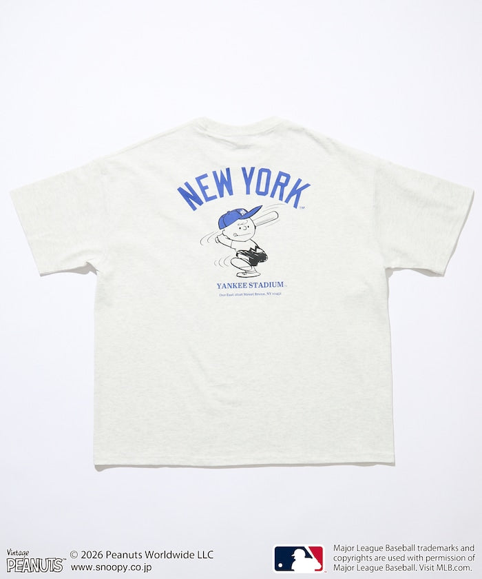 PEANUTS×MLB / YANKEES 紐約洋基 短袖T恤