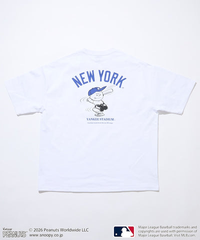 PEANUTS×MLB / YANKEES 紐約洋基 短袖T恤