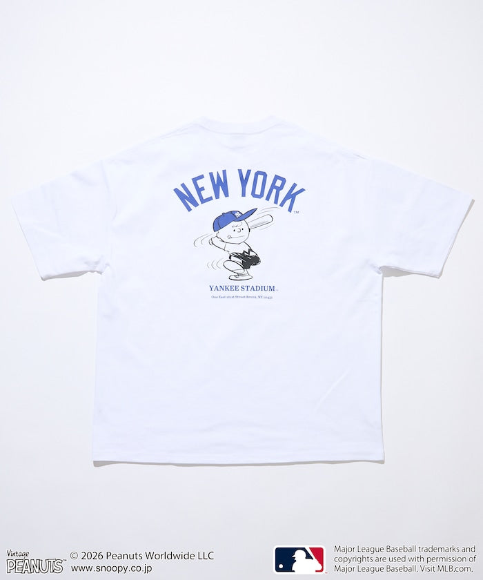 PEANUTS×MLB / YANKEES 紐約洋基 短袖T恤