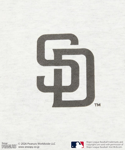 PEANUTS×MLB / PADRES 教士 短袖T恤
