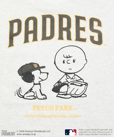 PEANUTS×MLB / PADRES 教士 短袖T恤