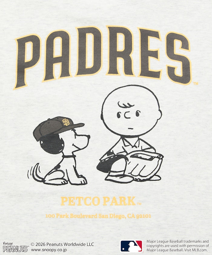 PEANUTS×MLB / PADRES 教士 短袖T恤