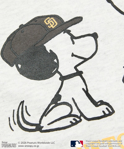 PEANUTS×MLB / PADRES 教士 短袖T恤