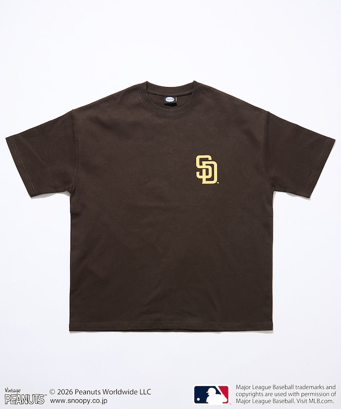 PEANUTS×MLB / PADRES 教士 短袖T恤