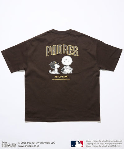 PEANUTS×MLB / PADRES 教士 短袖T恤