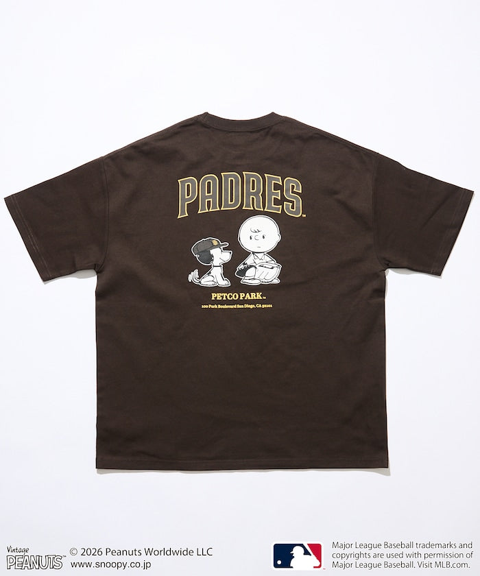 PEANUTS×MLB / PADRES 教士 短袖T恤