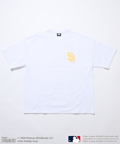 PEANUTS×MLB / PADRES 教士 短袖T恤