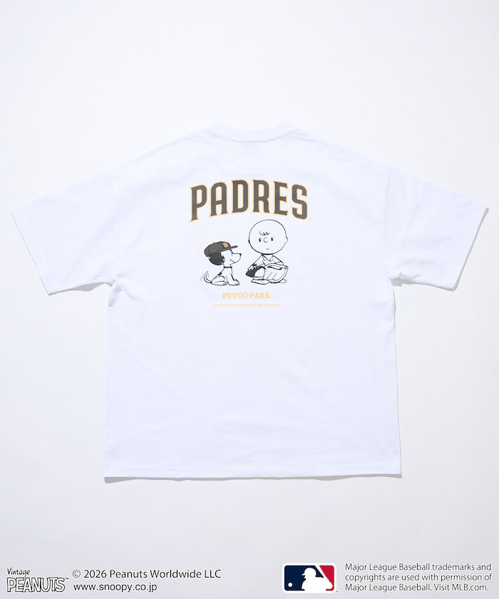 PEANUTS×MLB / PADRES 教士 短袖T恤